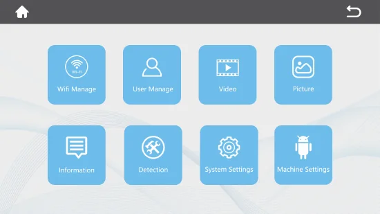 Android main menu
